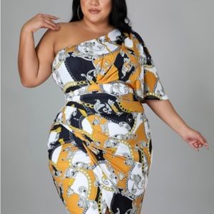 Oasis Multi Print Dress (Plus Size)